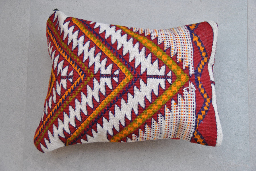 Handmade Bedouin vintage pillow case, floor pillow, wool
