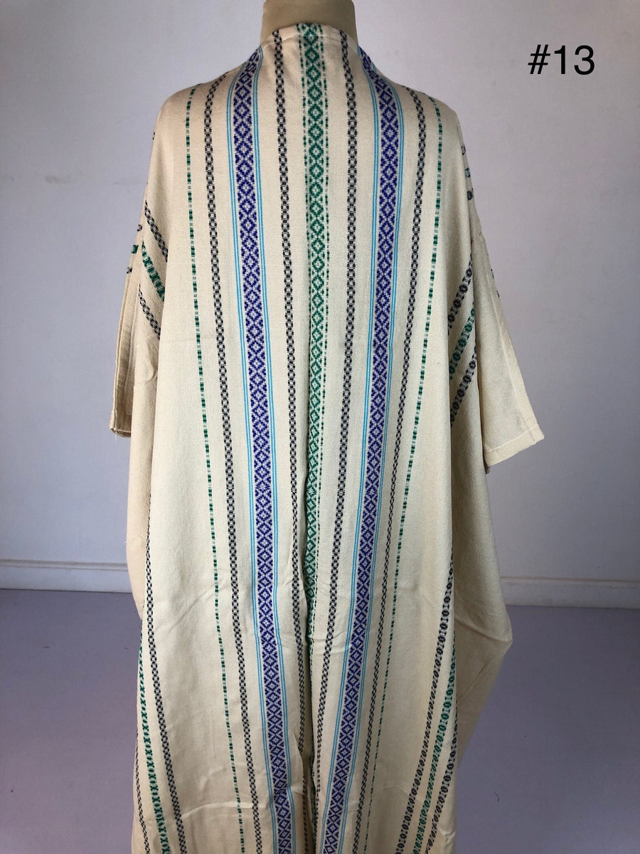 Stunningly Elegant Hand loomed Abaya, White abaya, Wool Kimono, White Kimono, Plus size Kimono, Kimono for women, Kimonos, Wool Abaya