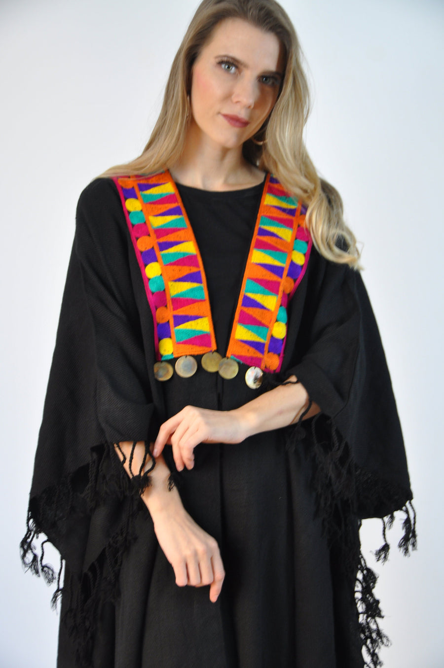 Bohemian embroidered Kimono cardigan, Wool Kimono, Boho Kimono Cardigan, Womens Cardigans, Boho Cardigan, Duster, Velvet Cardigan