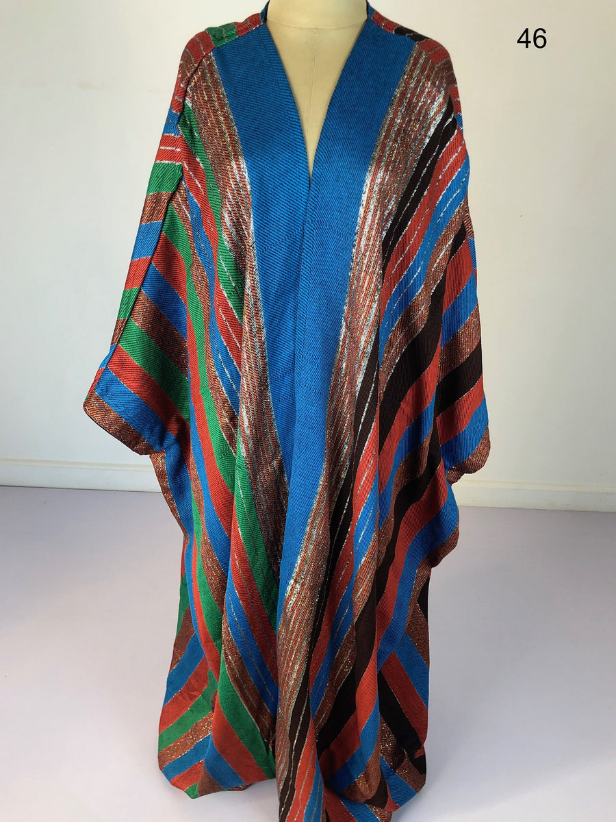 One of a kind hand loomed Kimono, Winter Wool Kimono, Abayas, Winter Abaya, Colorful Abaya, Handmade Abaya, Kimonos for women