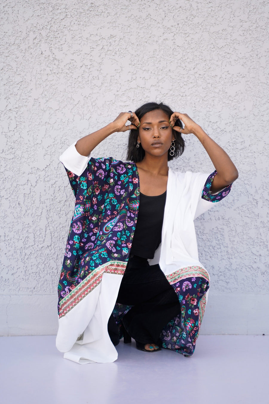 Boho Summer cotton Cardigan, Kimono for women, White Duster, Boho Kimono, Beach Cover Ups, Gypsy Kimono Duster, Boho Kimono Robe