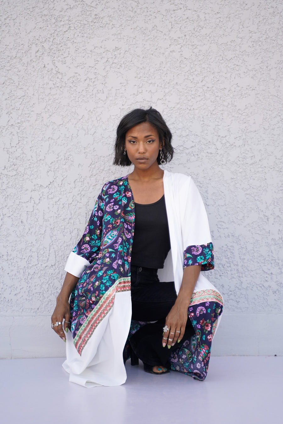 Boho Summer cotton Cardigan, Kimono for women, White Duster, Boho Kimono, Beach Cover Ups, Gypsy Kimono Duster, Boho Kimono Robe