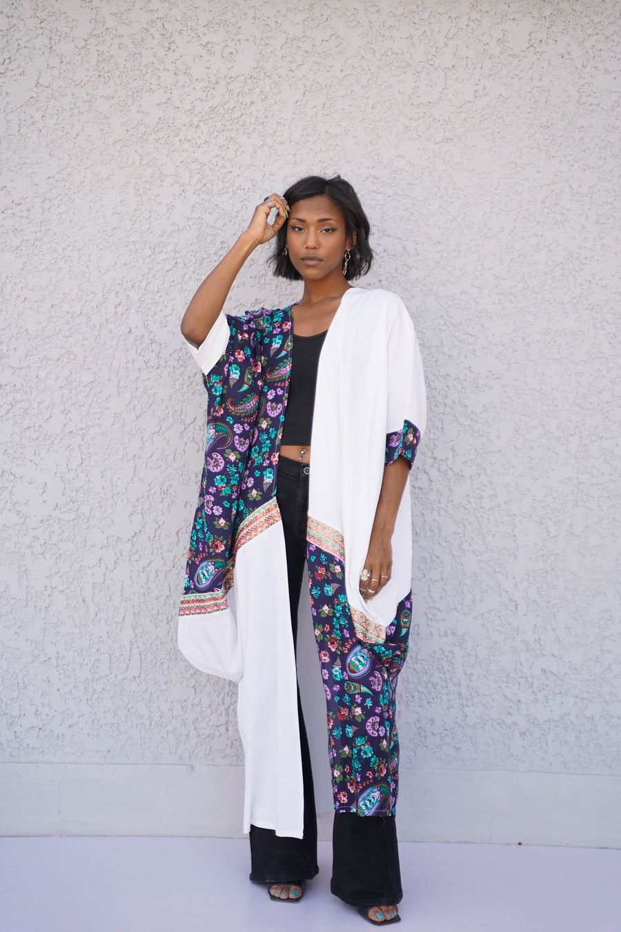 Boho Summer cotton Cardigan, Kimono for women, White Duster, Boho Kimono, Beach Cover Ups, Gypsy Kimono Duster, Boho Kimono Robe