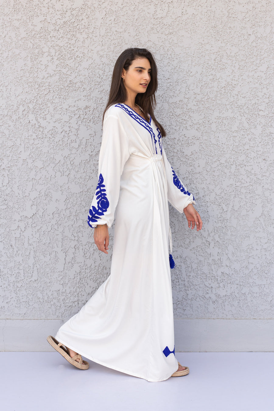 Chic plus size white caftan, cotton caftan for women, embroidered Caftan maxi dress, Caftan maxi dress, Caftans for women, Caftans, summer