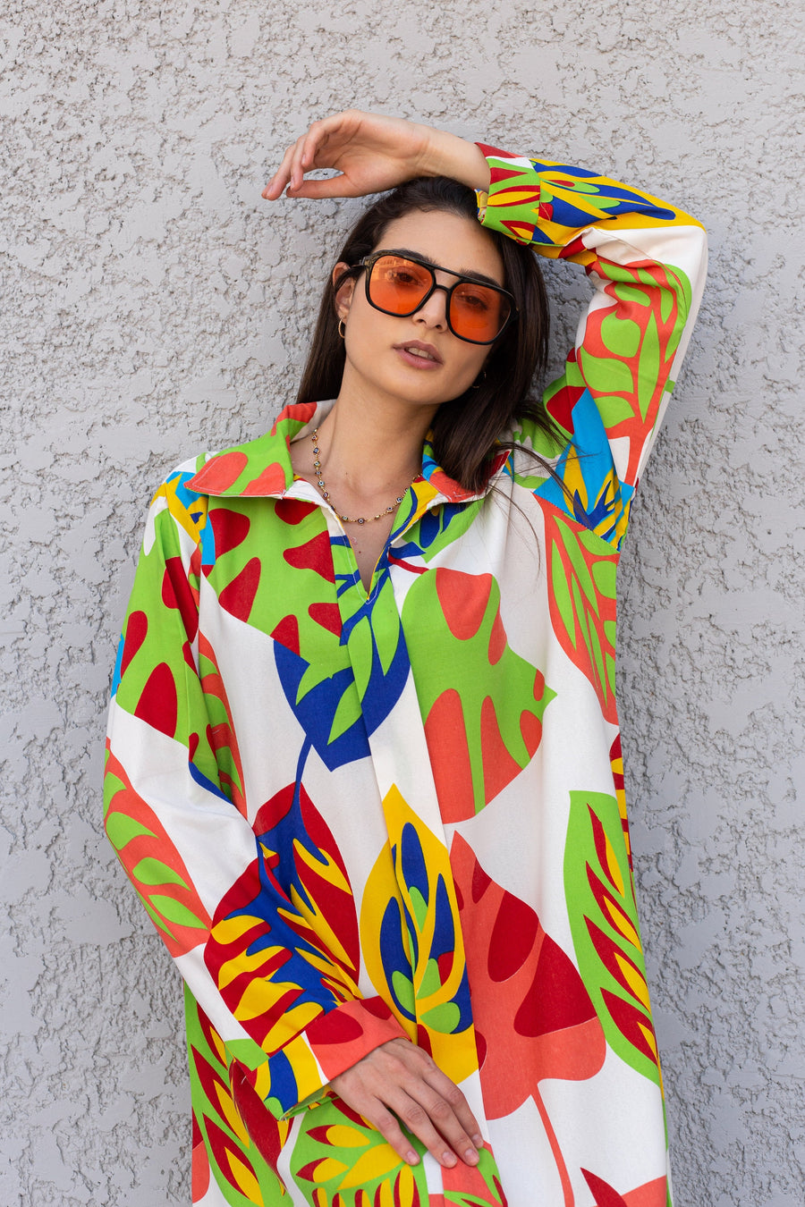 Beautiful white summer leaves print kaftan, caftans for women, Boho Kaftan dress, Caftans for women, long summer kaftan, kaftans, caftan