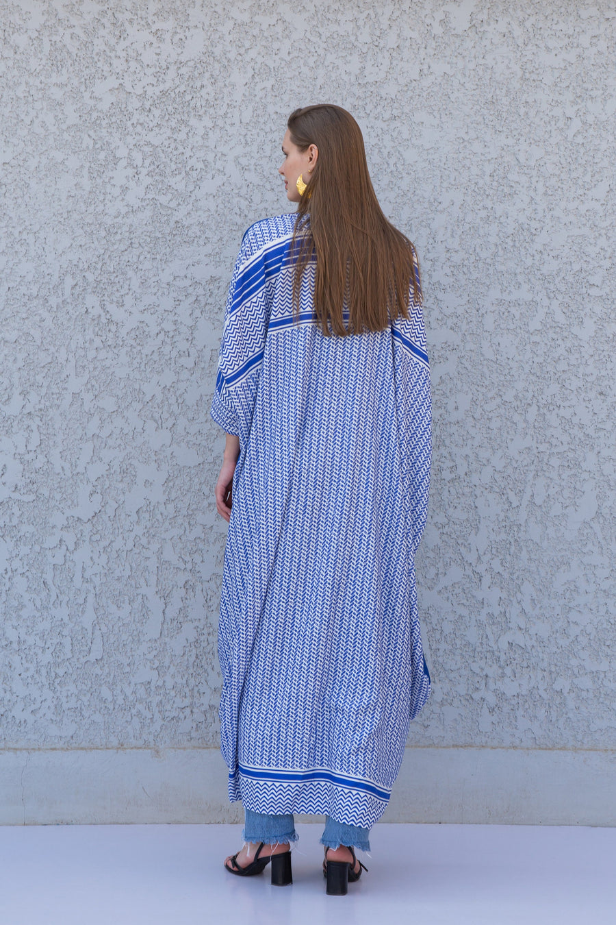 Blue Boho embroidered Kimono, Embroidered overside Cardigan, Boho Kimono, Womens boho Cardigans, Boho Cardigan, Duster, Blue Cardigan