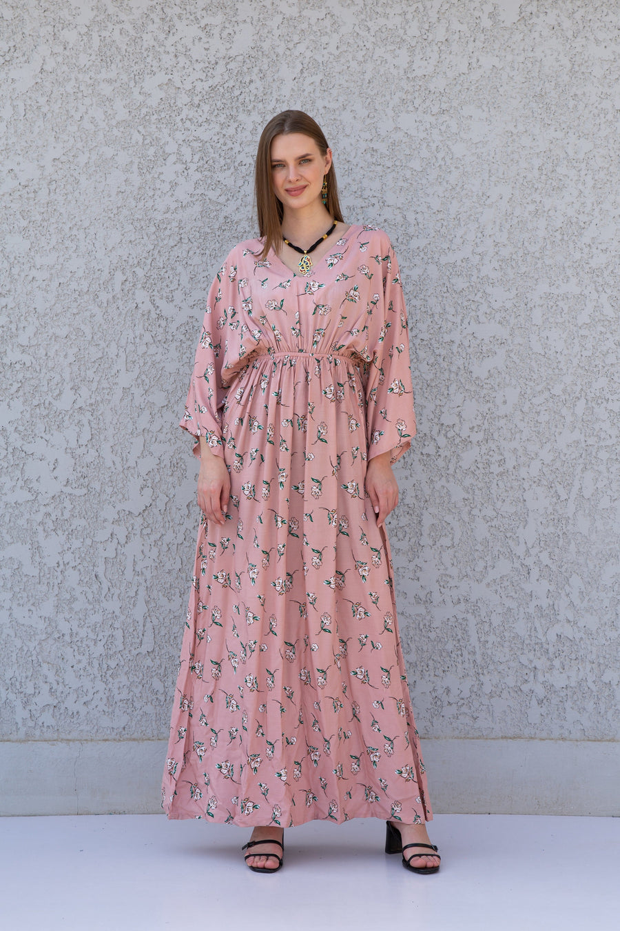 Maternity pink Kaftan, Cotton caftan for women Cotton caftan dress, Oversize kaftan Boho maxi dress,Bohemian maxi dress, Boho summer caftan