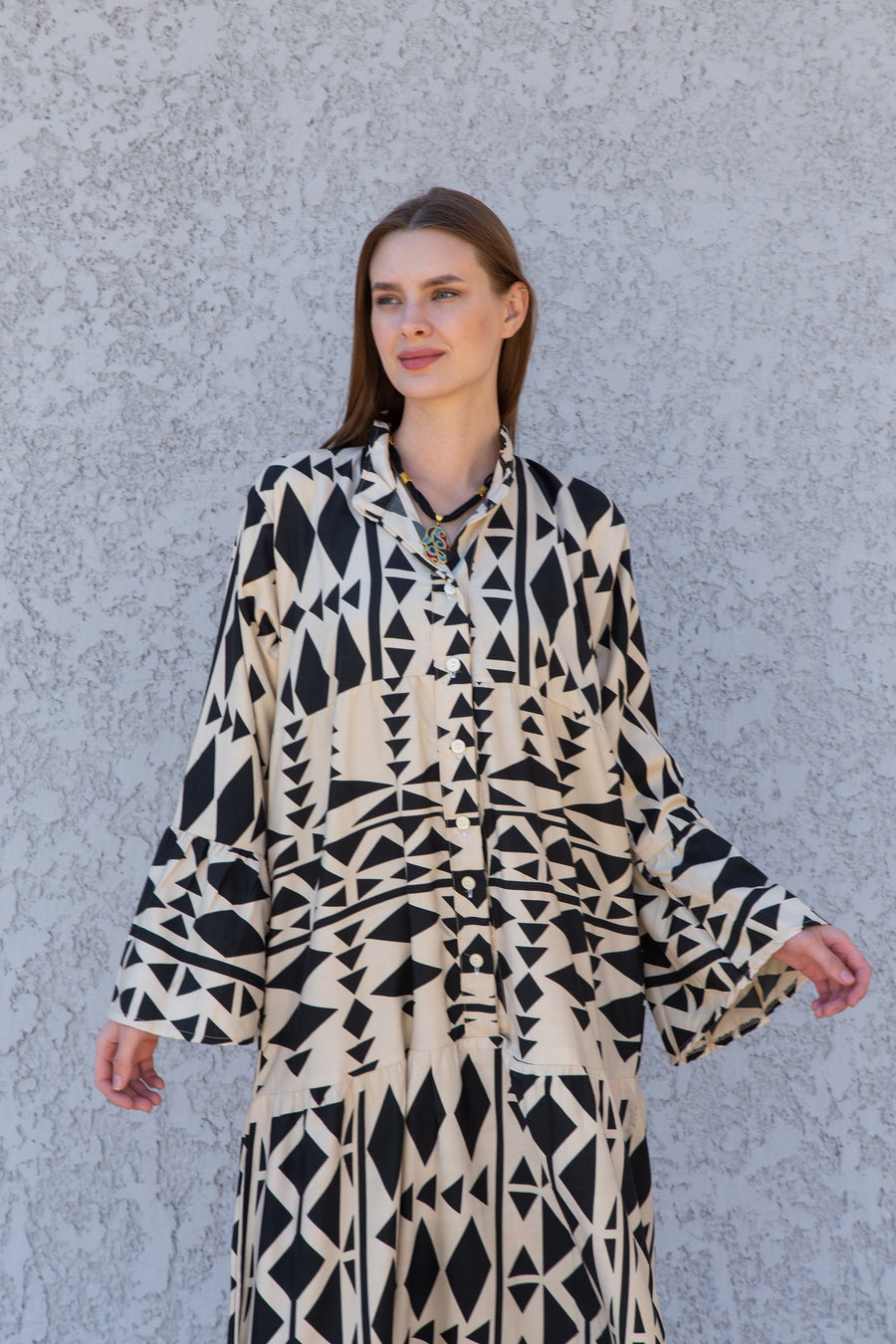 Boho Flared sleeves print Summer Kaftan, Caftan, caftans for women, Boho Kaftan dress, Caftans for women, summer kaftans, kaftans, black