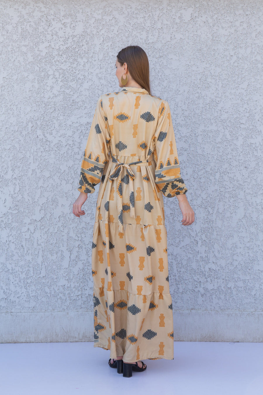 Boho Beige button up Caftan, Navy blue caftan dress, caftans for women, Boho Kaftan dress, Caftans for women, long summer kaftan, caftan