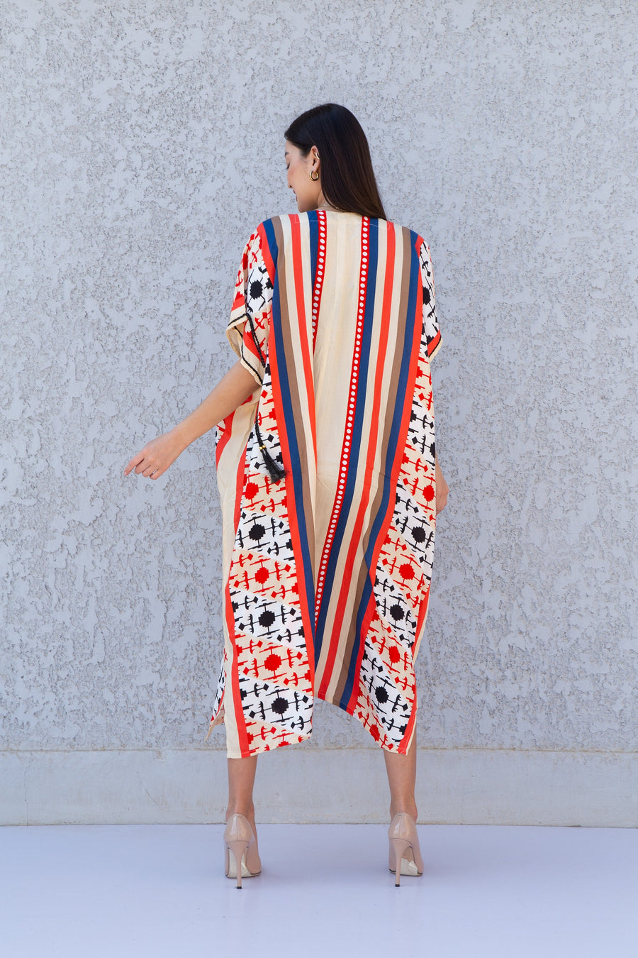 Yellow multicolor Plus size kaftan dress, maternity dress, African women clothing, Boho, caftans for women, caftans, house kaftan 10-23