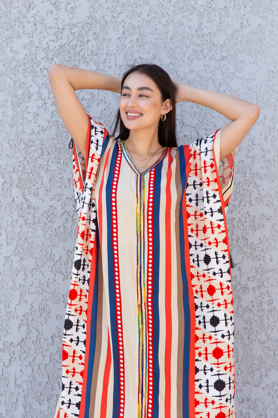 Yellow multicolor Plus size kaftan dress, maternity dress, African women clothing, Boho, caftans for women, caftans, house kaftan 10-23