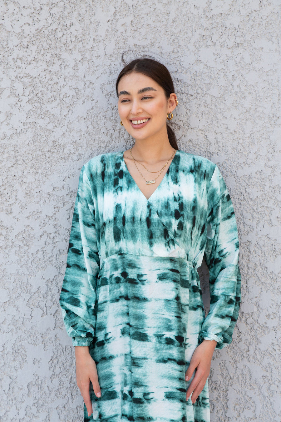 Green Tie dye print Kaftan Maxi dress, caftan dress, caftans for women, Boho Kaftan dress, Caftans for women, long summer kaftan, 10-23