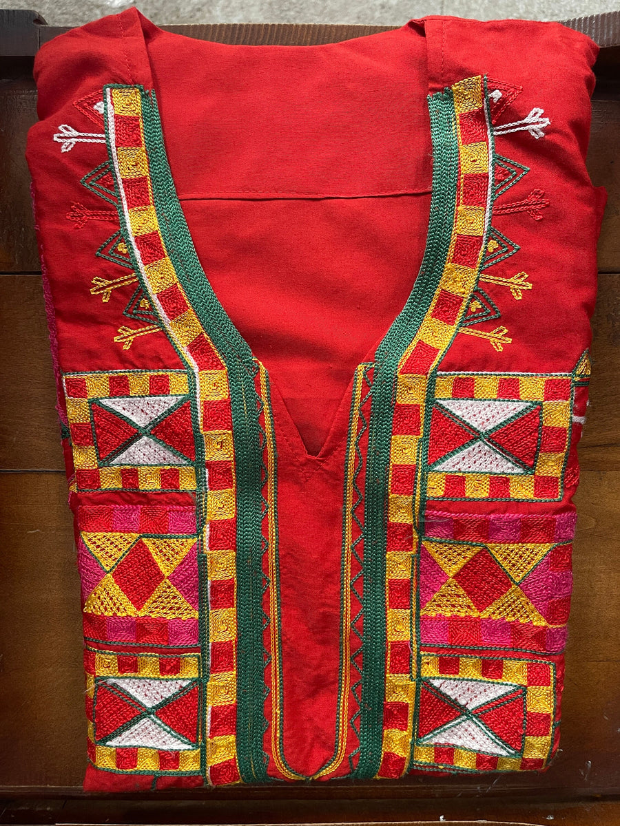 Orange Siwa embroidered Kaftan dress, Cotton Kaftan, caftans for women, Summer Kaftan, Embroidered kaftan, caftans, Egyptian