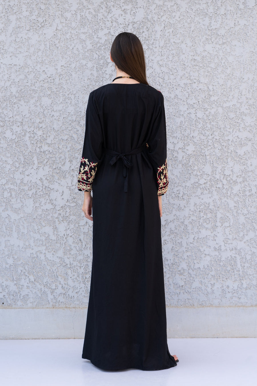 Chic Black embroidered cotton Caftan, caftans for women, Kaftans, embroidered Caftan dress, Caftan maxi dress, Caftans for women, Caftans