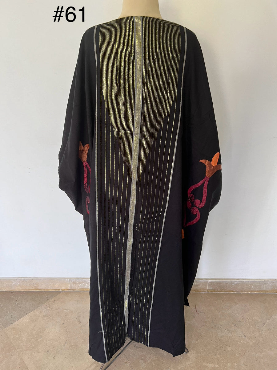 Vintage Hand embroidered Kimono, Wool Abaya, Winter Kimono, Wool kimono, Oriental Kimono, Handmade abaya, Embroidered Abaya, Dressy Kimono