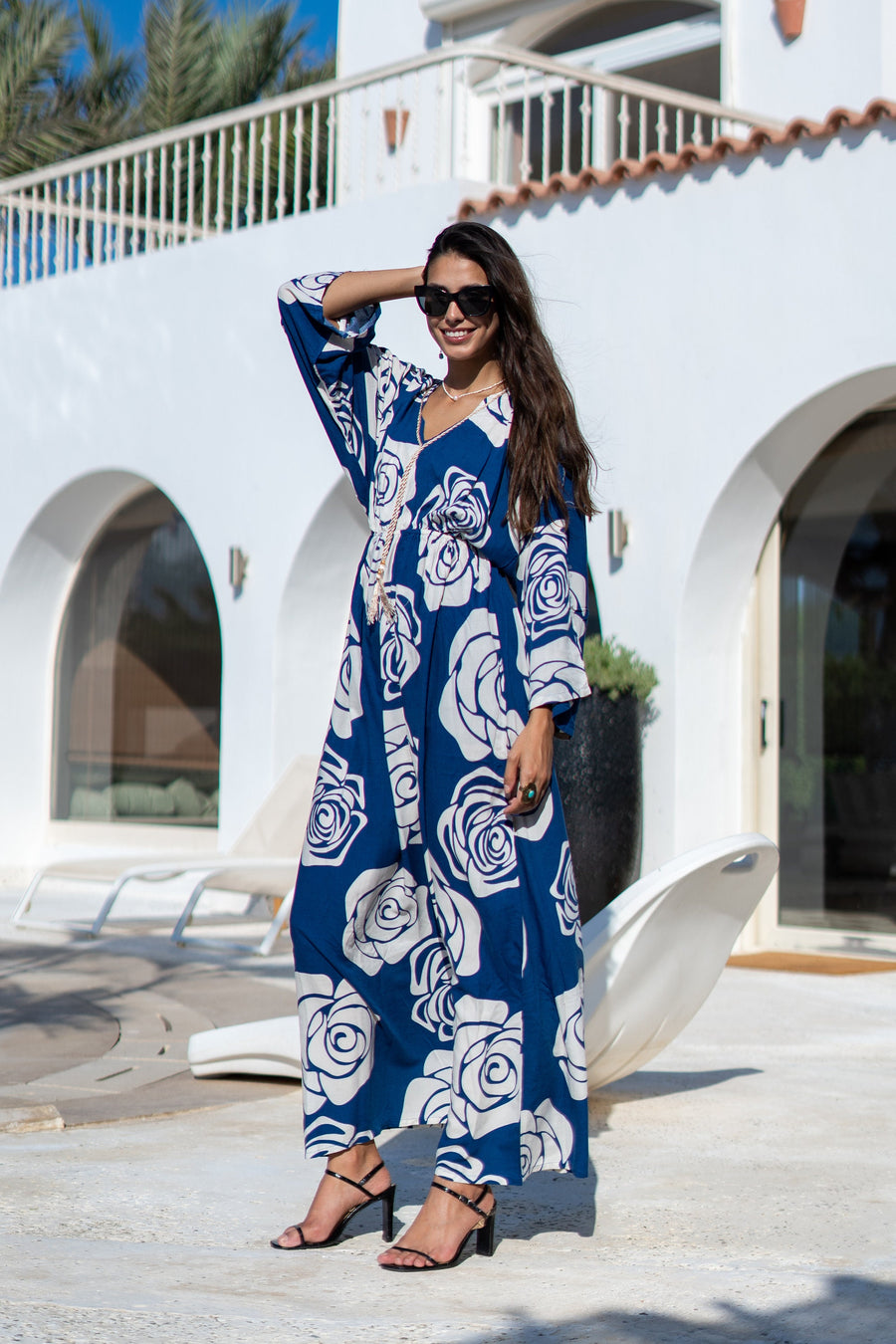 Boho blue Maxi dress, summer Caftans for women, caftan dress, caftans for women, Boho Kaftan dress, Caftans for women, 7-24