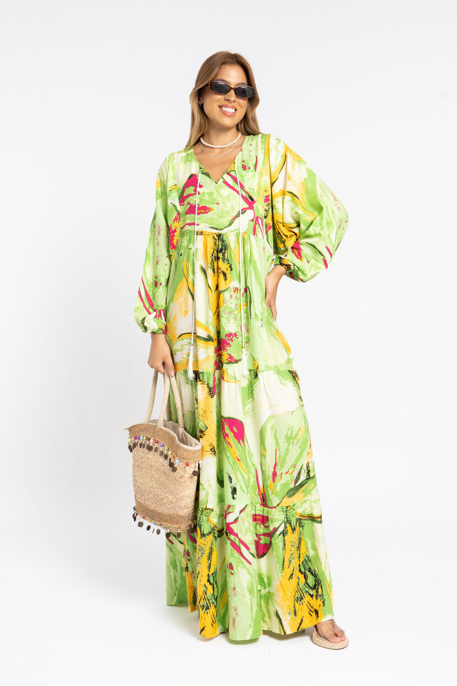 Boho Egyptian Cotton colorful yellow summer Caftan for women, caftan dress, caftans for women, Boho Kaftan dress, Caftans for women, 7-24