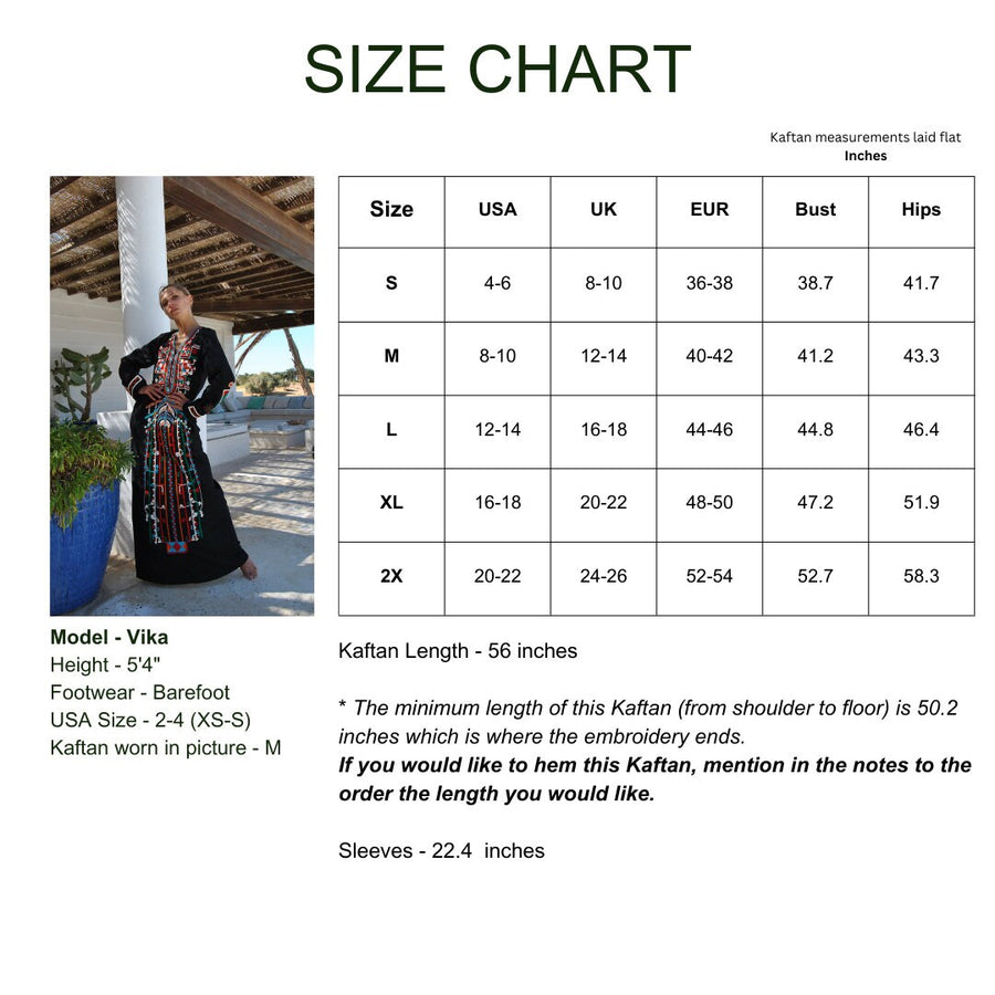 Siwa Navy Blue embroidered cotton Caftan with pocket, Kaftan maxi, embroidered Caftan dress, Caftan maxi dress, Caftans for women, Caftan
