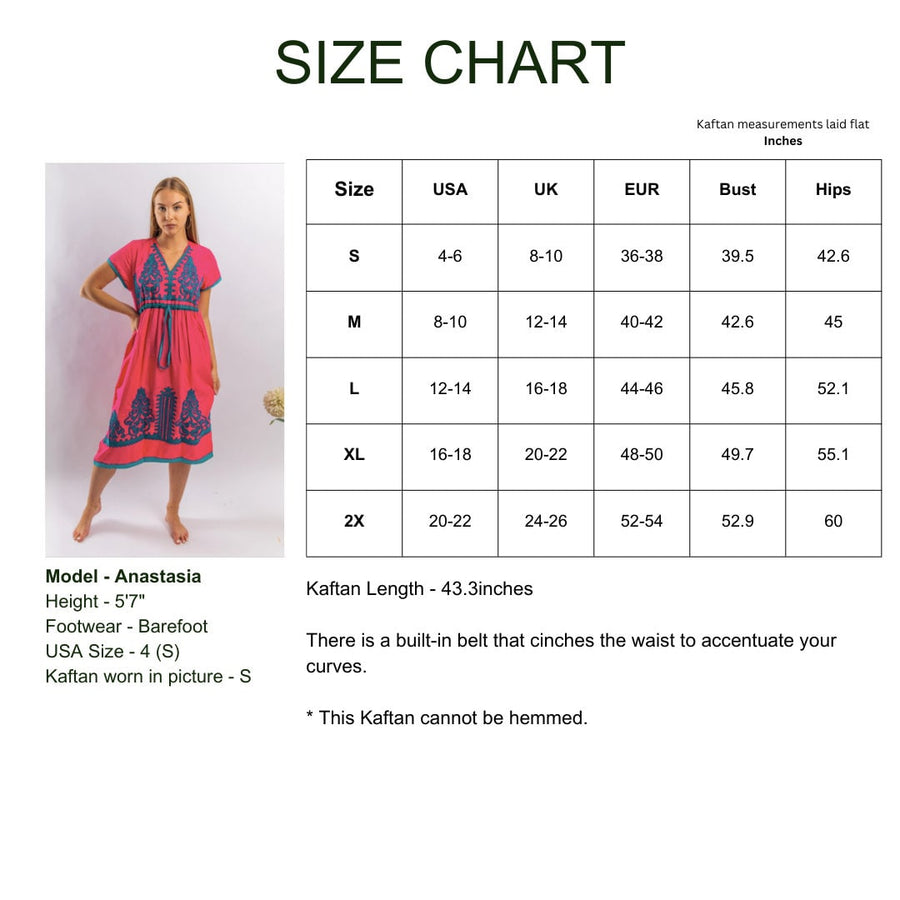 Pink Tunic embroidered kaftan dress, Boho embroidery tunic dress, Pink Summer tunic dress, beach tunic, resorts tunic, Gypsy dress