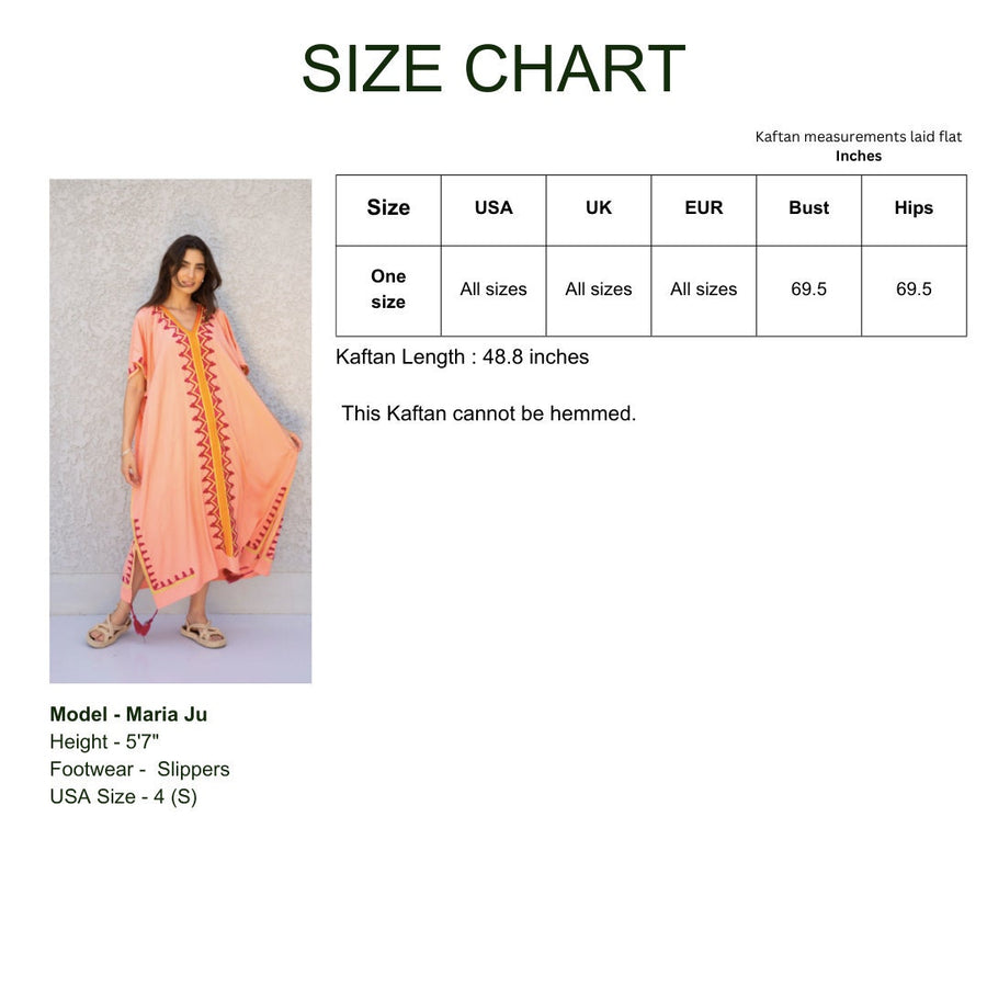 Colorful pink embroidered caftan, Cotton caftan, Plus size Kaftan, Free size Bohemian Caftan, Cotton Kaftan, Exotic Kaftan, Moroccan Caftan