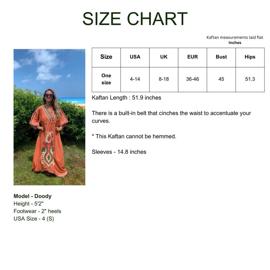 RE Plus size kaftan dress, cotton Kaftan dress, Unique embroidered kaftan, women kaftans, caftans for women, caftans, summer kaftans