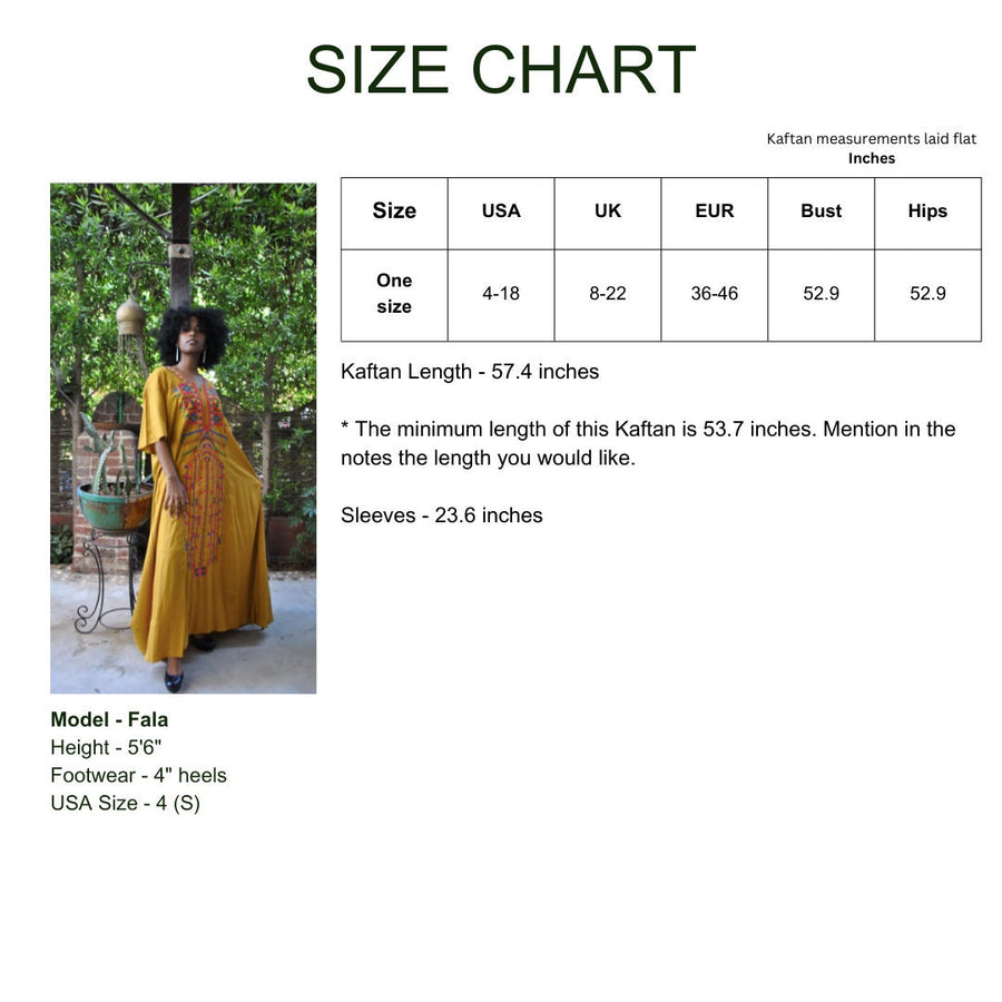 Mustard yellow Siwa embroidered Kaftan dress, Cotton Kaftan, caftans for women, Summer Kaftan, Embroidered kaftan, caftans, Egyptian