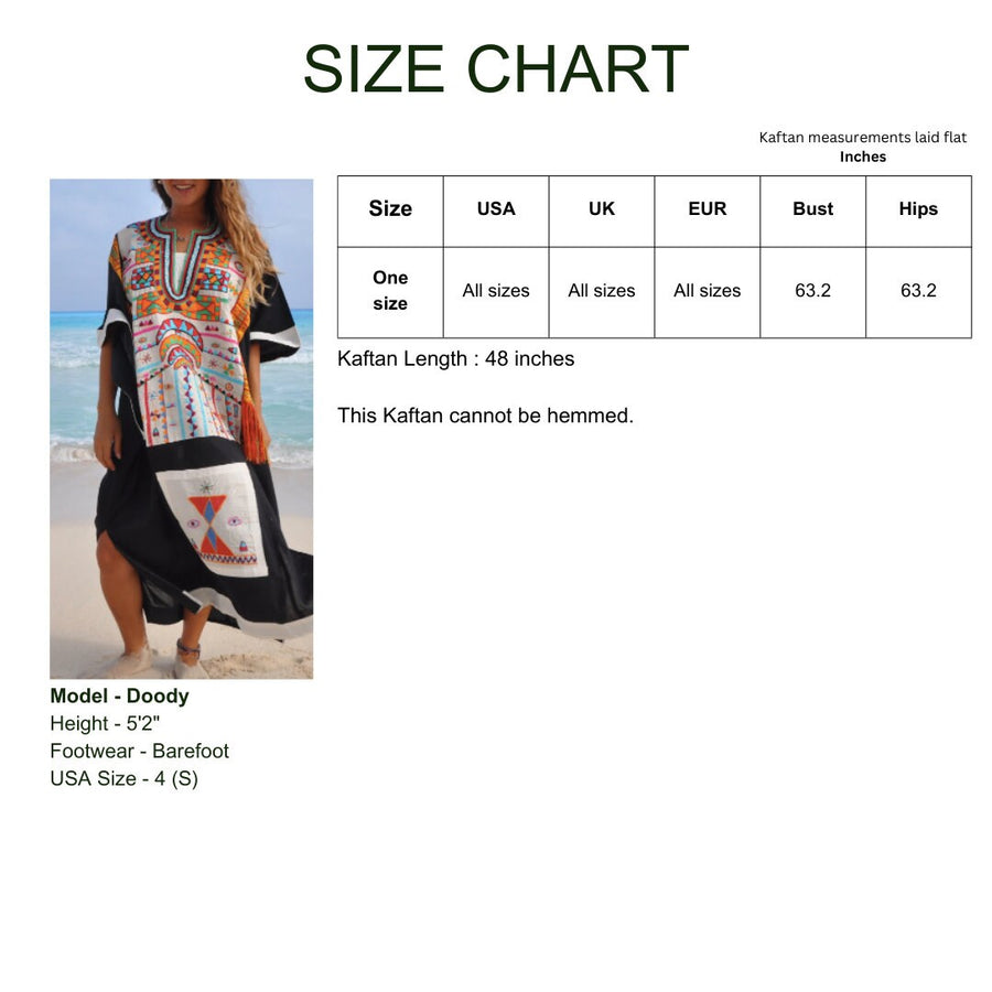 Vintage Bedouin Kaftan hand embroidered dress, Gypsy maxi dress, Loose fit butterfly style dress, Egyptian cotton. Free size