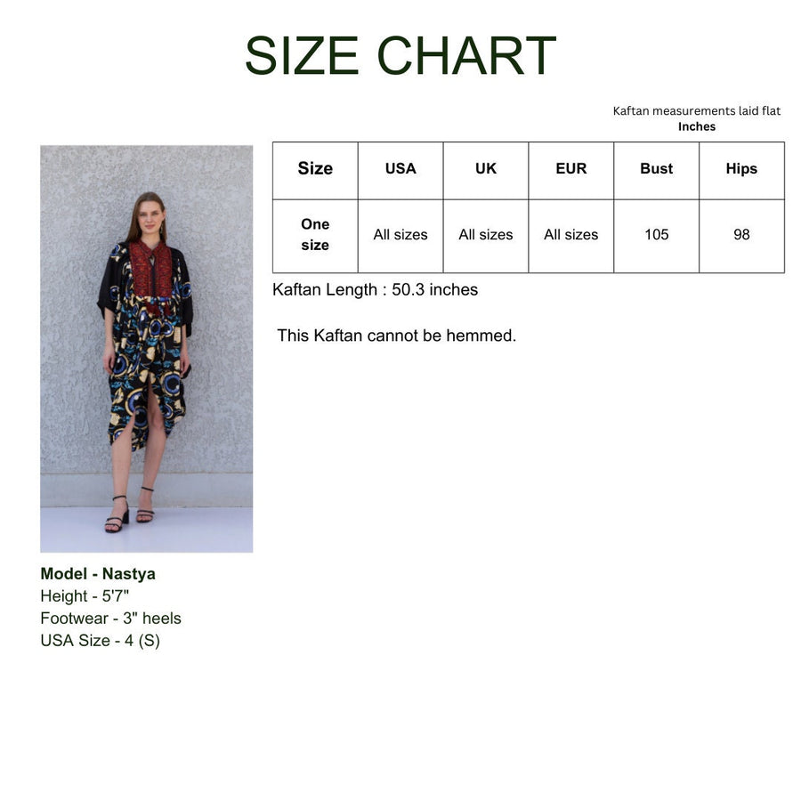 Black evil eye summer Caftan, maternity kaftan, Caftans for women, Loose fit caftan, Egyptian cotton caftan, Plus size kaftan