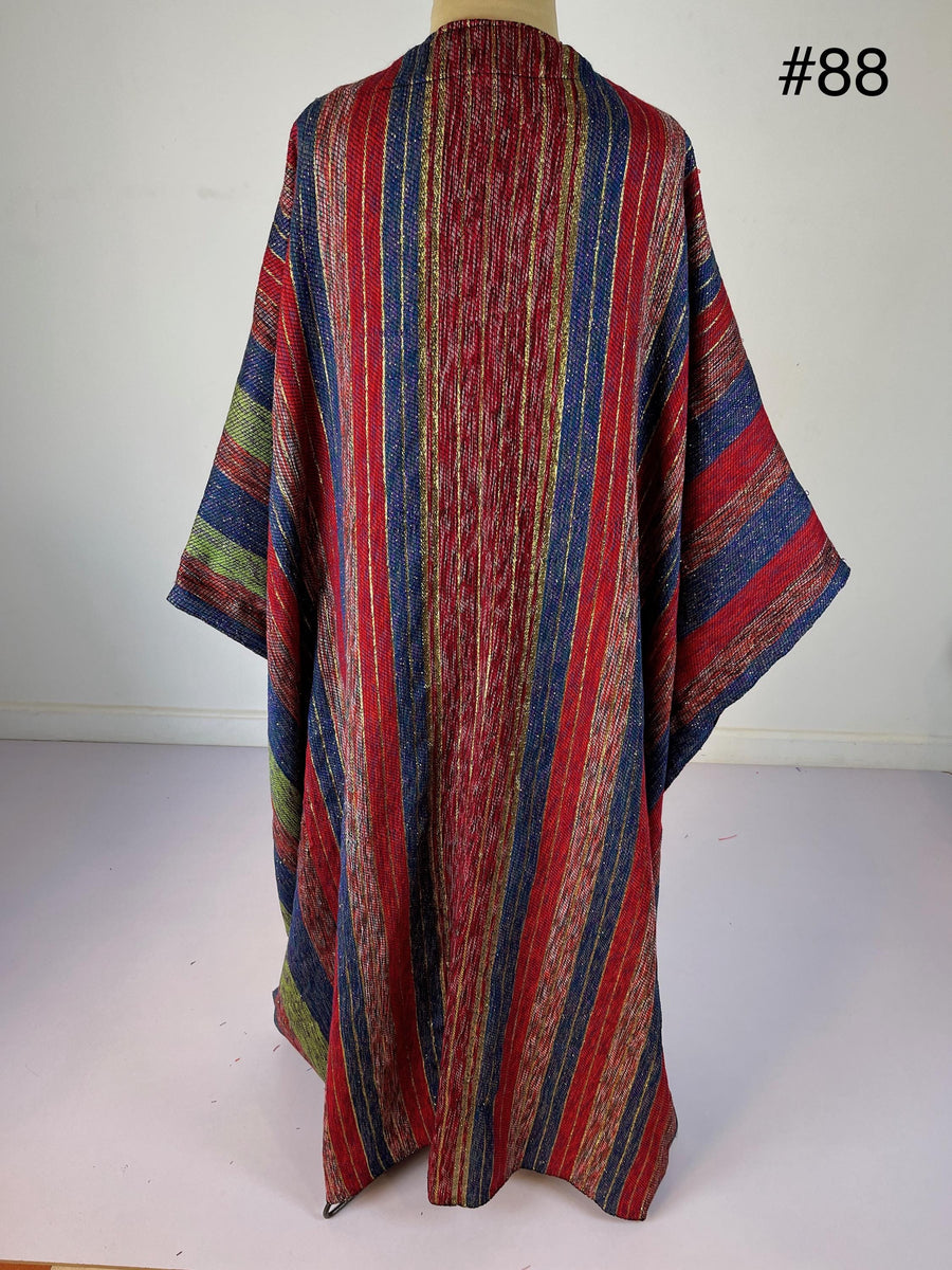 Bedouin luxe multicolor hand loomed wool Kimono, Winter Wool Kimono, Winter kimono, Bohemian Kimono, Colorful Kimono, Kimonos for women