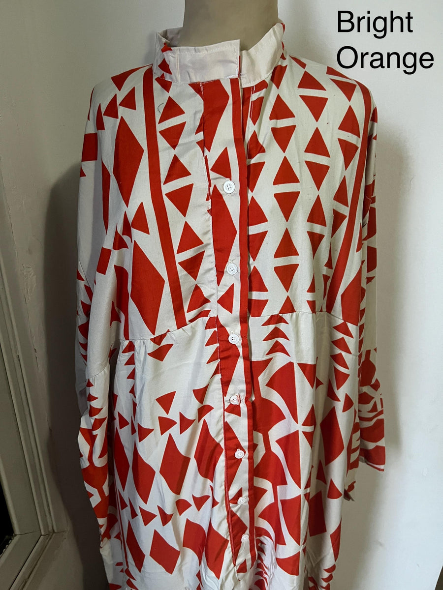 Boho Orange Flared sleeves print Summer Kaftan, Caftan, caftans for women, Boho Kaftan dress, Caftans for women, summer kaftans, women