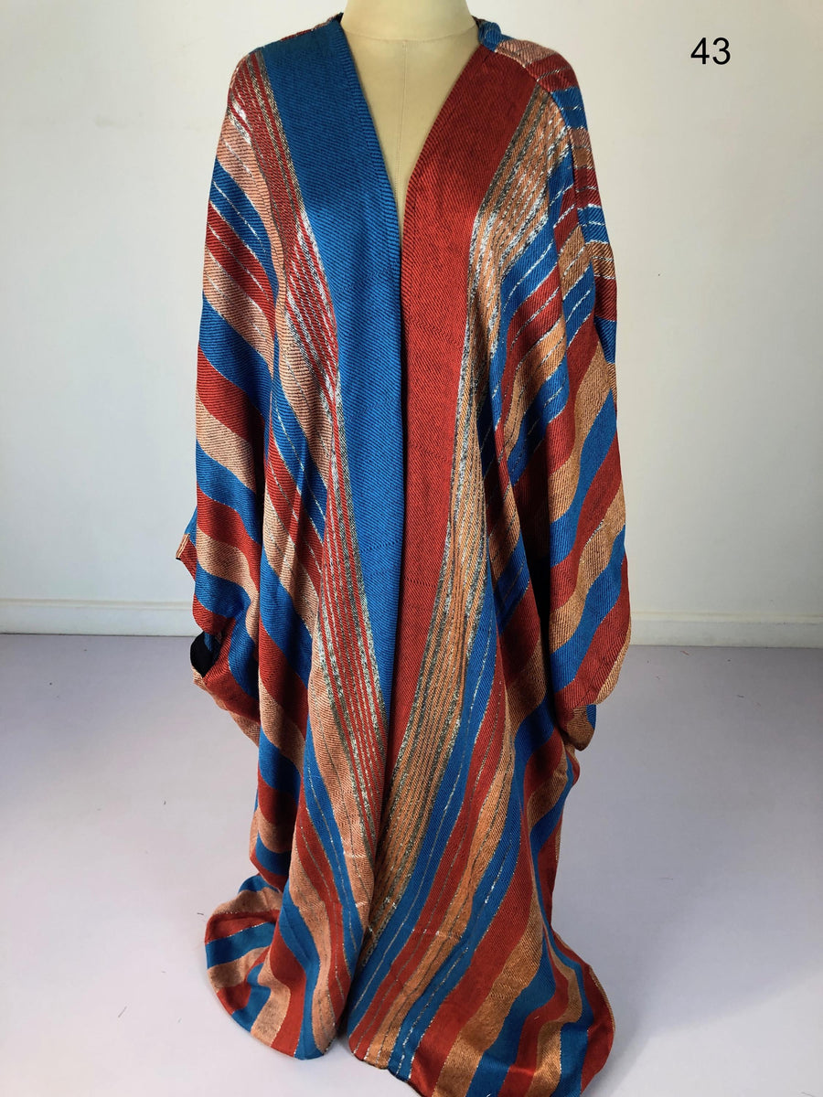 One of a kind hand loomed Kimono, Winter Wool Kimono, Abayas, Winter Abaya, Colorful Abaya, Handmade Abaya, Kimonos for women