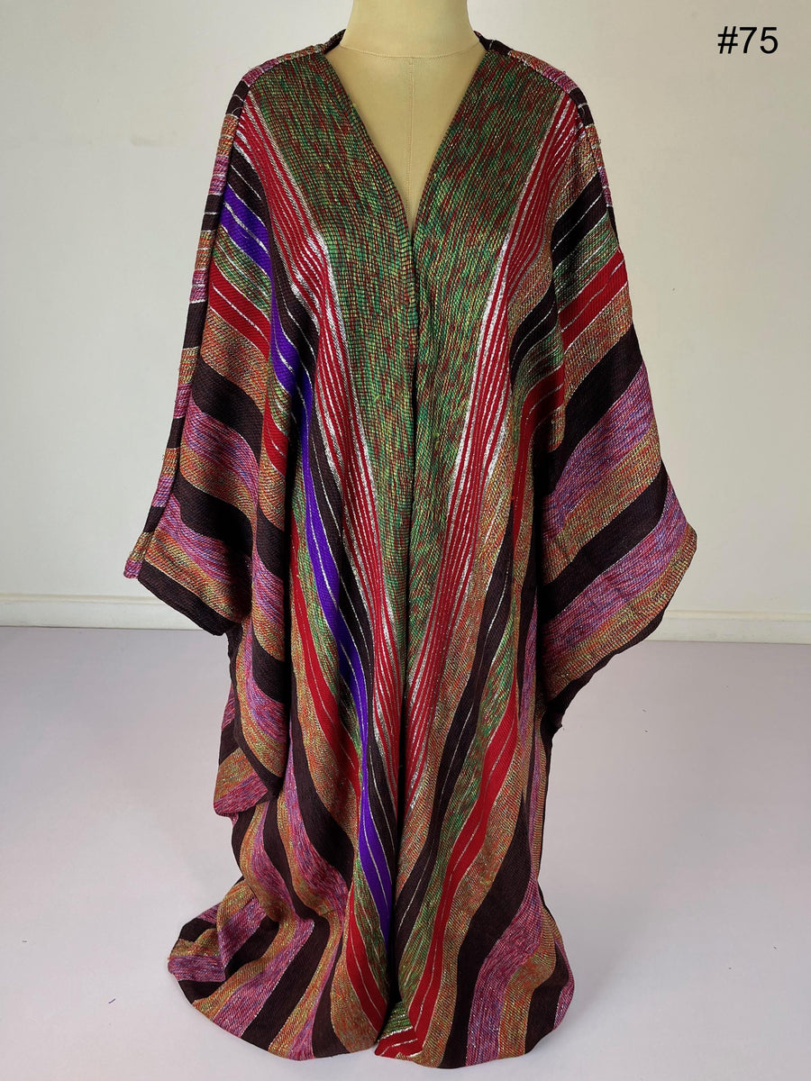 Stunning luxe hand loomed Kimono, Winter Wool Kimono, Winter kimono, Bohemian Kimono, Colorful Abaya, Handmade Abaya, Kimonos for women