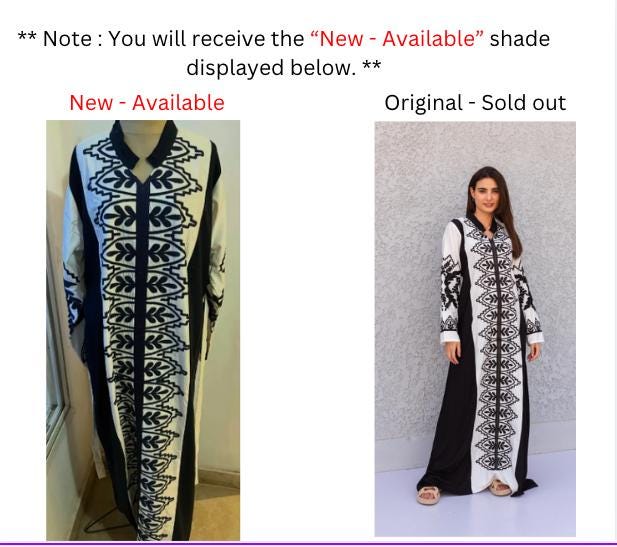 Elegant black/white cotton embroidered Caftan maxi dress, cotton caftans for women, Kaftans, embroidered Caftan, Caftan maxi, Caftans