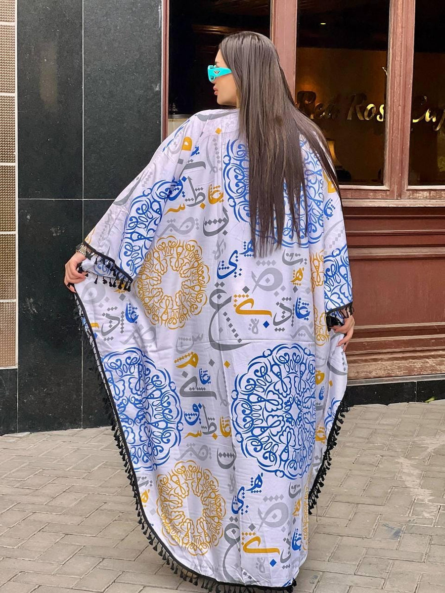 Boho print Beige summer kaftan, Caftan dress, Caftans for women, Boho, caftans for women, caftans, kaftans, house kaftan 10-23
