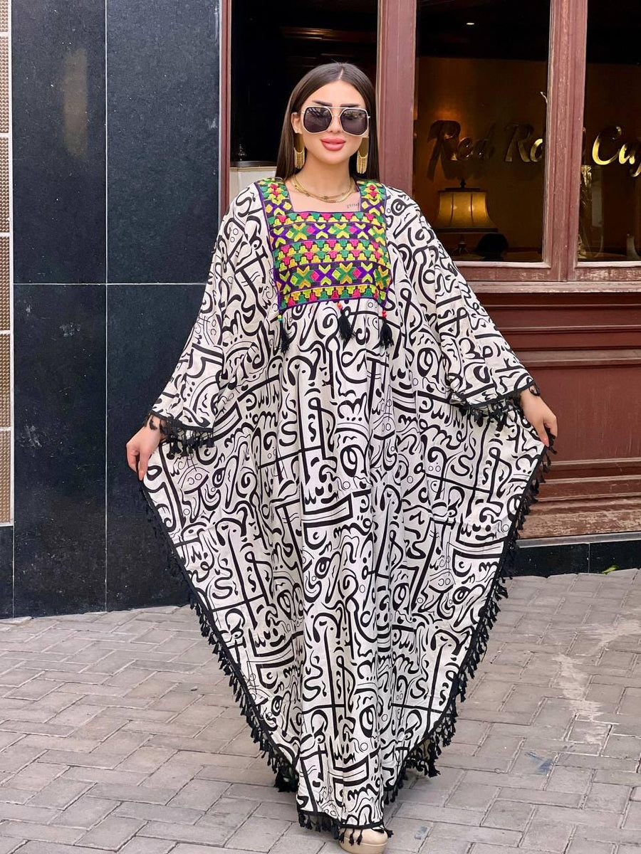 Boho printBlack summer kaftan, Caftan dress, Caftans for women, Boho, caftans for women, caftans, kaftans, house kaftan 10-23