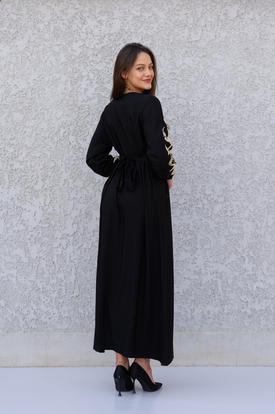 Classy navy blue embroidered kaftan dress, caftans for women, Boho Kaftan dress, Caftans for women, long summer kaftan, kaftans, caftan