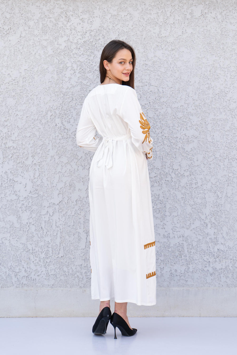 White Egyptian cotton kaftan dress, caftans for women, Boho Kaftan dress, Caftans for women, long summer kaftan, kaftans, caftan