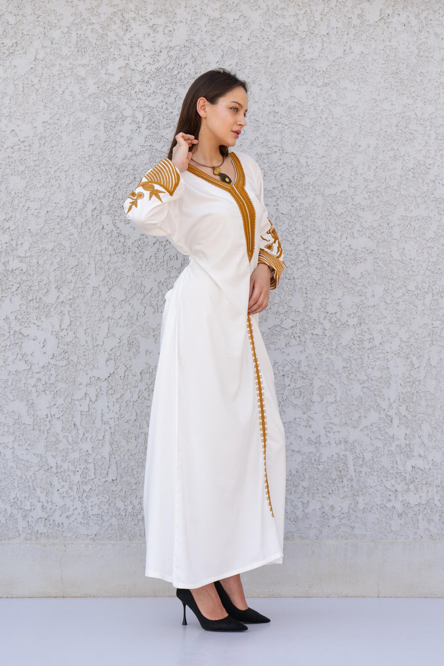Classy navy blue embroidered kaftan dress, caftans for women, Boho Kaftan dress, Caftans for women, long summer kaftan, kaftans, caftan