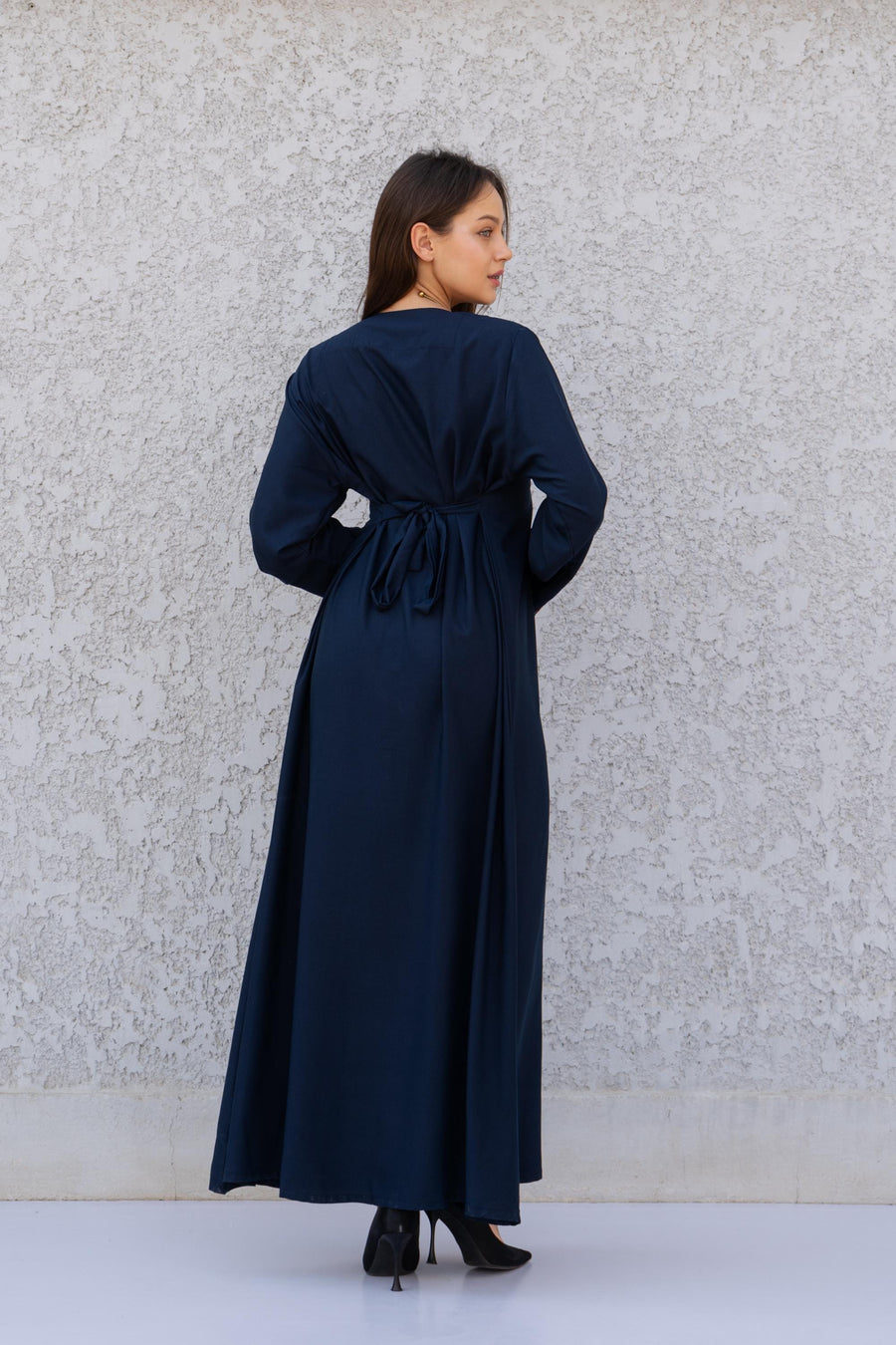 Black embroidered caftan dress, Front and back embroidered Cotton caftan, Chic embroidered caftan, Egyptian cotton caftans for women