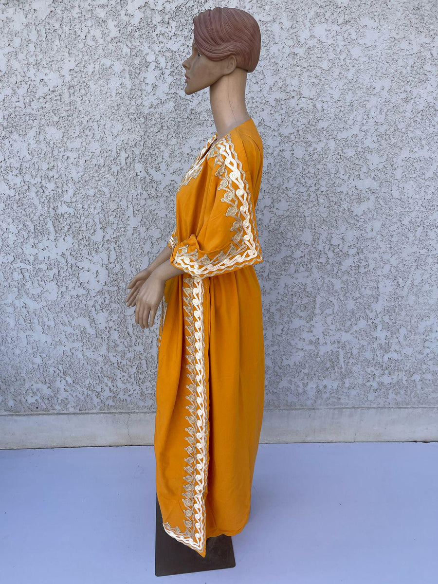 ORA Hand Embroidered kaftan dress, cotton Kaftan dress, embroidered kaftan, women kaftans, caftans for women, caftans, summer kaftans