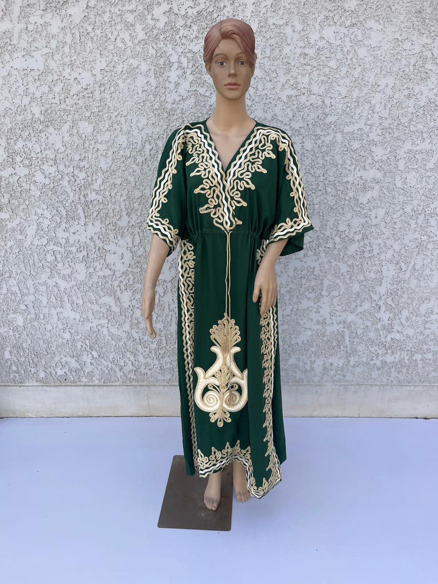 GR Hand Embroidered kaftan dress, cotton Kaftan dress, embroidered kaftan, women kaftans, caftans for women, caftans, summer kaftans