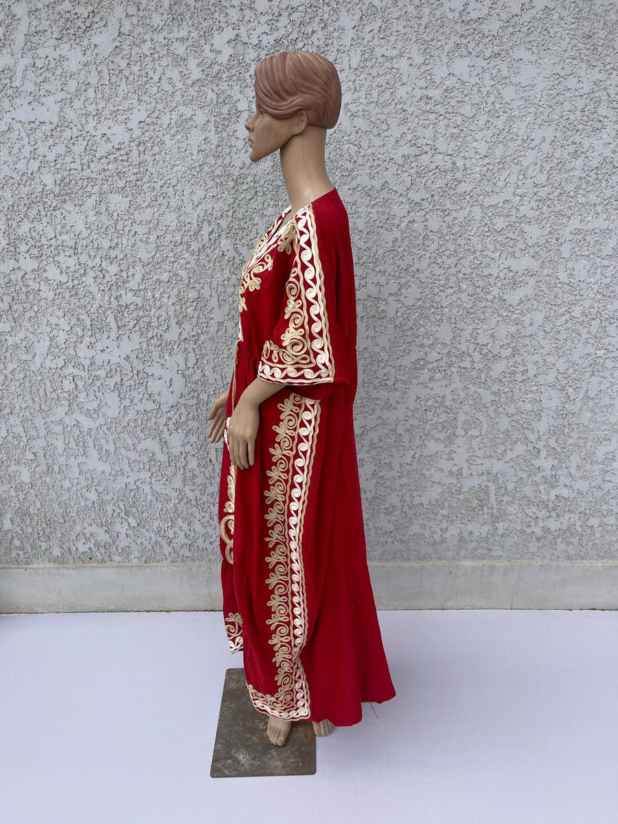 reb Hand Embroidered kaftan dress, cotton Kaftan dress, embroidered kaftan, women kaftans, caftans for women, caftans, summer kaftans