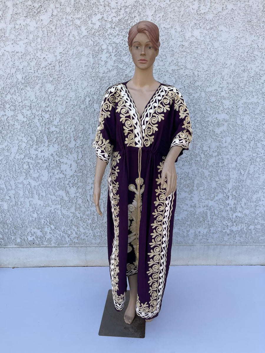 bia Hand Embroidered kaftan dress, cotton Kaftan dress, embroidered kaftan, women kaftans, caftans for women, caftans, summer kaftans