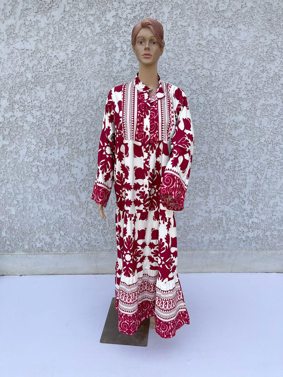nab Navy Blue Flared sleeves print Summer Kaftan, Caftan, caftans for women, Boho Kaftan dress, Caftans for women, summer kaftans, women