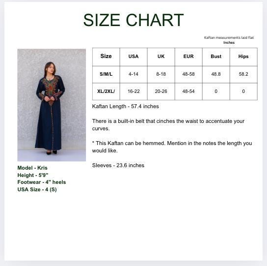 Black Embroidered Caftan Dress – Long Sleeve Caftan for Women – Boho Maxi Dress – Moroccan Style Abaya – Ethnic Caftans – Modest Lounge Wear