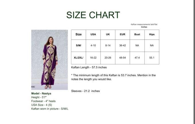Elegant Green embroidered kaftan dress, Cotton caftan women, Long sleeve caftan, Chic embroidered caftan, High quality Egyptian cotton