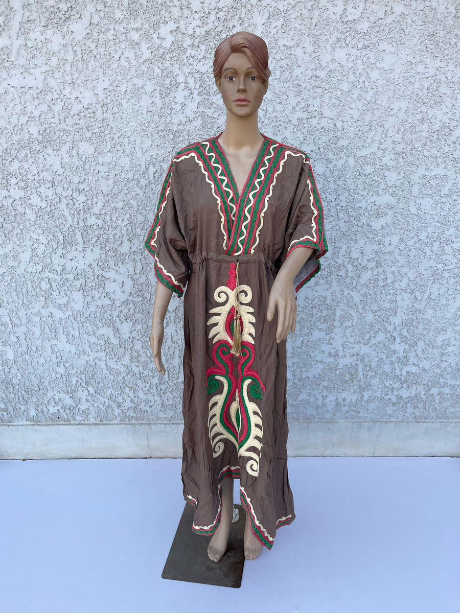 KAf Plus size kaftan dress, cotton Kaftan dress, Unique embroidered kaftan, women kaftans, caftans for women, caftans, summer kaftans