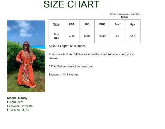 ORA Hand Embroidered kaftan dress, cotton Kaftan dress, embroidered kaftan, women kaftans, caftans for women, caftans, summer kaftans