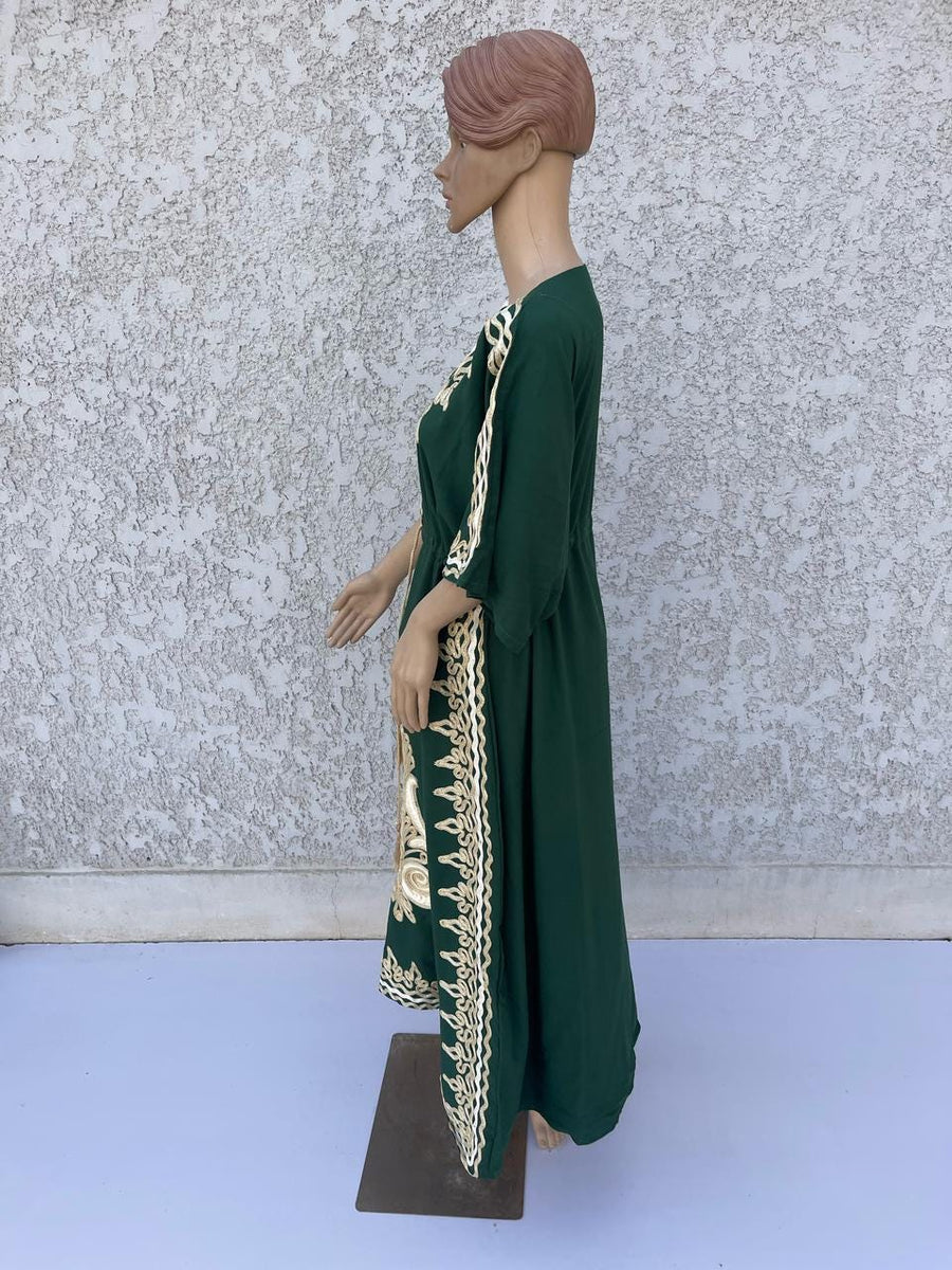 GR Hand Embroidered kaftan dress, cotton Kaftan dress, embroidered kaftan, women kaftans, caftans for women, caftans, summer kaftans
