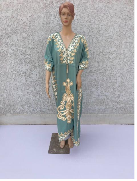 Tur Hand Embroidered kaftan dress, cotton Kaftan dress, embroidered kaftan, women kaftans, caftans for women, caftans, summer kaftans